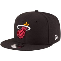Бейсболка Miami Heat New Era Black Official Team Color 9FIFTY