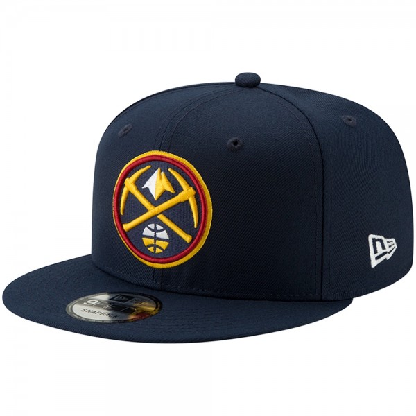 Бейсболка Denver Nuggets New Era Navy Official Team Color 9FIFTY