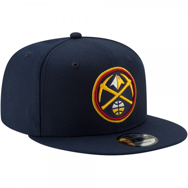 Бейсболка Denver Nuggets New Era Navy Official Team Color 9FIFTY