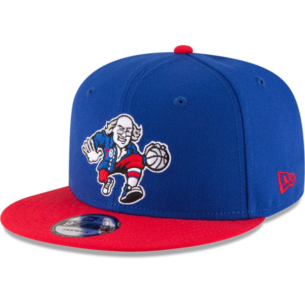 Бейсболка Philadelphia 76ers New Era Royal/Red 2-Tone 9FIFTY Adjustable