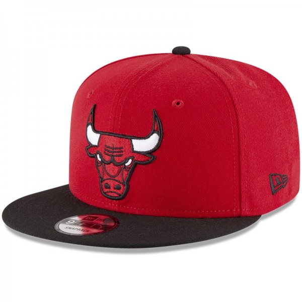 Бейсболка Chicago Bulls New Era Red/Black 2-Tone 9FIFTY