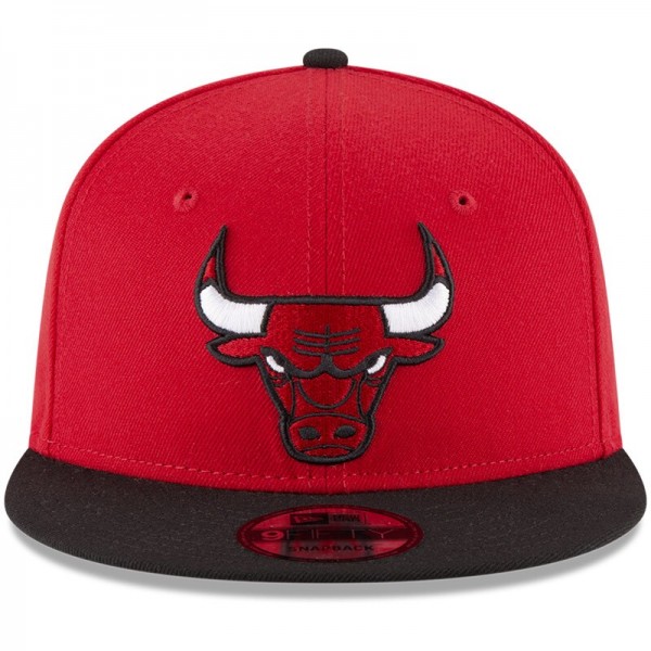 Бейсболка Chicago Bulls New Era Red/Black 2-Tone 9FIFTY