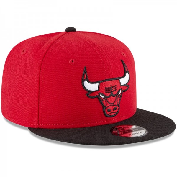 Бейсболка Chicago Bulls New Era Red/Black 2-Tone 9FIFTY