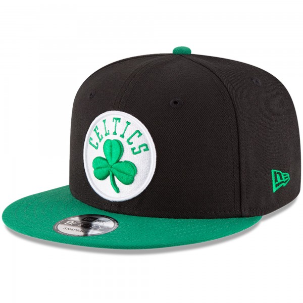 Бейсболка Boston Celtics New Era Black/Kelly Green 2-Tone 9FIFTY Snapback
