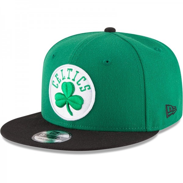 Бейсболка Boston Celtics New Era Kelly Green/Black 2-Tone 9FIFTY Snapback