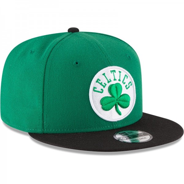 Бейсболка Boston Celtics New Era Kelly Green/Black 2-Tone 9FIFTY Snapback