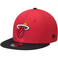 Бейсболка Miami Heat New Era Red/Black 2-Tone 9FIFTY