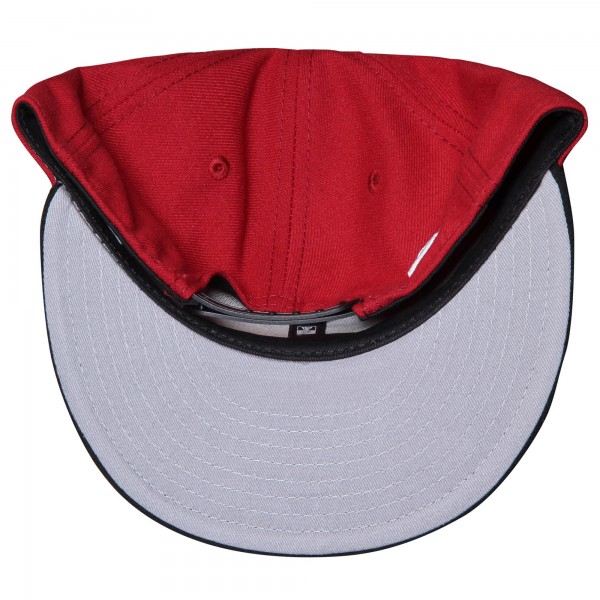 Бейсболка Miami Heat New Era Red/Black 2-Tone 9FIFTY