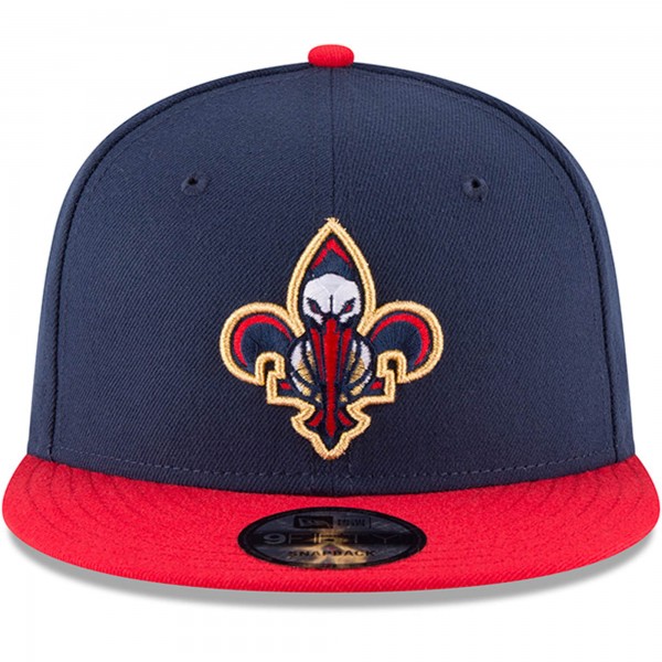 Бейсболка New Orleans Pelicans New Era Navy/Red 2-Tone 9FIFTY Adjustable