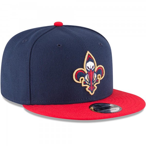 Бейсболка New Orleans Pelicans New Era Navy/Red 2-Tone 9FIFTY Adjustable