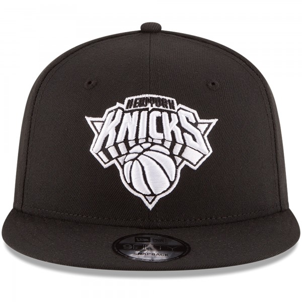 Бейсболка New York Knicks New Era Black & White Logo 9FIFTY - Black