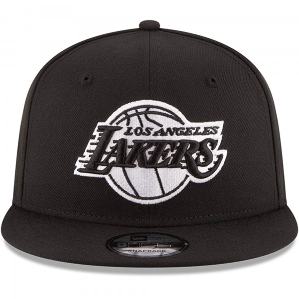 Бейсболка Los Angeles Lakers New Era Black & White Logo 9FIFTY - Black