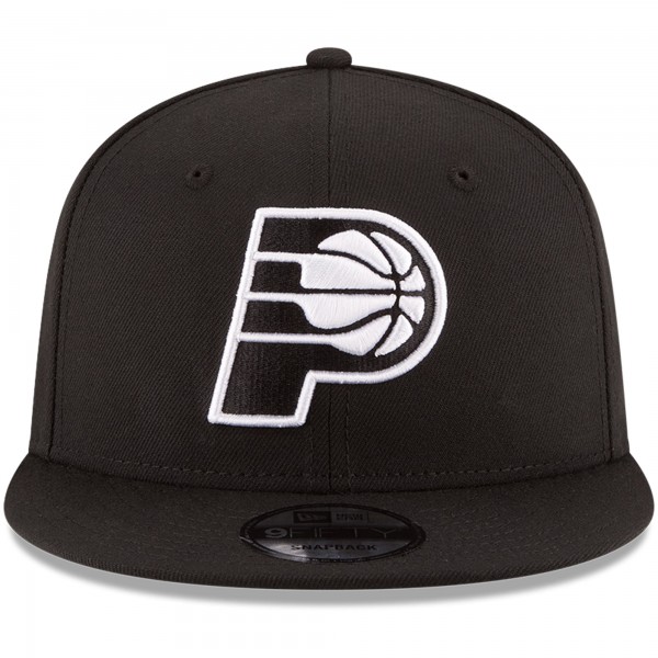 Бейсболка Indiana Pacers New Era Black & White Logo 9FIFTY - Black