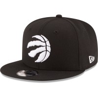 Бейсболка Toronto Raptors New Era Black Black & White Logo 9FIFTY Adjustable