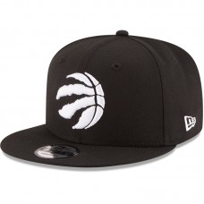 Бейсболка Toronto Raptors New Era Black Black & White Logo 9FIFTY Adjustable