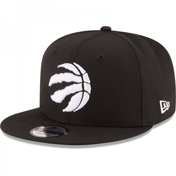 Бейсболка Toronto Raptors New Era Black Black & White Logo 9FIFTY Adjustable