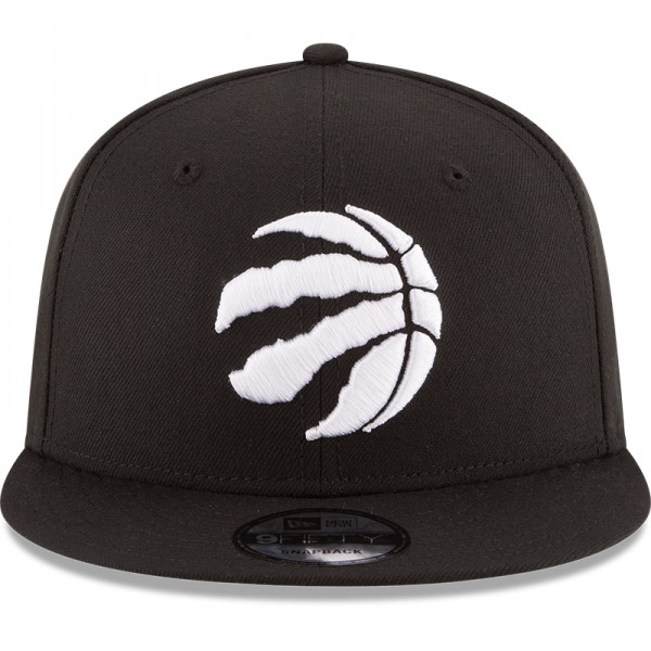 Бейсболка Toronto Raptors New Era Black Black & White Logo 9FIFTY Adjustable