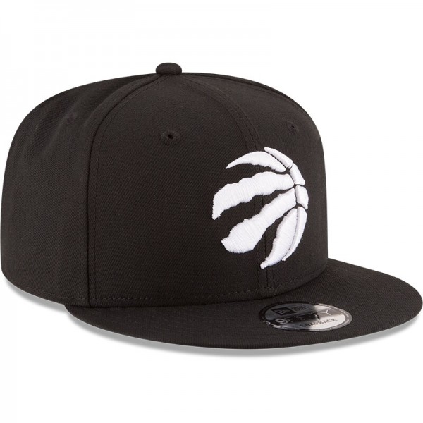 Бейсболка Toronto Raptors New Era Black Black & White Logo 9FIFTY Adjustable