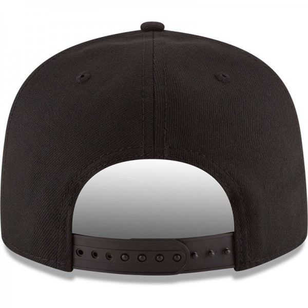 Бейсболка Toronto Raptors New Era Black Black & White Logo 9FIFTY Adjustable