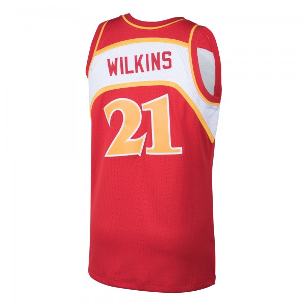 Игровая майка Dominique Wilkins Atlanta Hawks Mitchell & Ness 1986-87 Hardwood Classics Swingman - Red - оригинальная джерси НБА