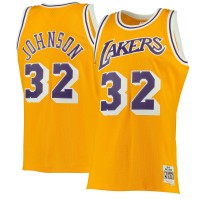 Игровая форма Magic Johnson Los Angeles Lakers Mitchell & Ness 1984-85 Hardwood Classics Swingman - Gold