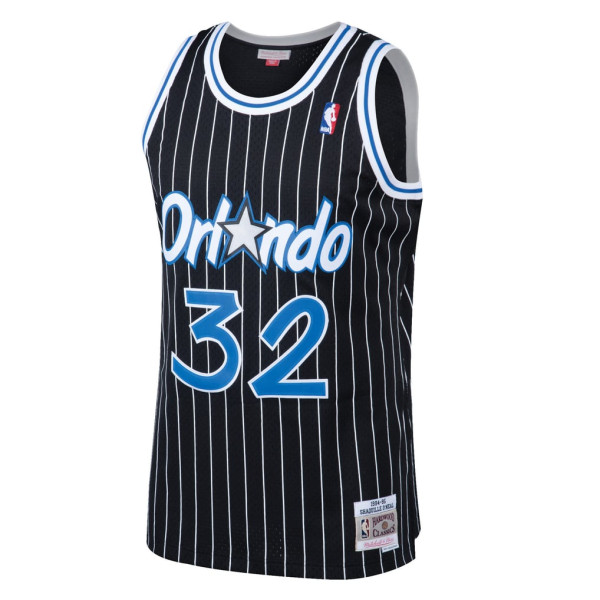 Джерси Orlando Magic Shaquille O'Neal Mitchell & Ness Black Hardwood Classics Swingman
