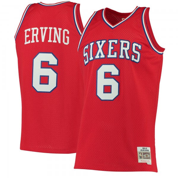 Игровая форма  Julius Erving Philadelphia 76ers Mitchell & Ness Hardwood Classics Swingman - Red