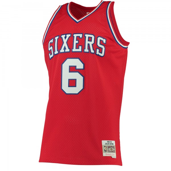 Игровая форма  Julius Erving Philadelphia 76ers Mitchell & Ness Hardwood Classics Swingman - Red