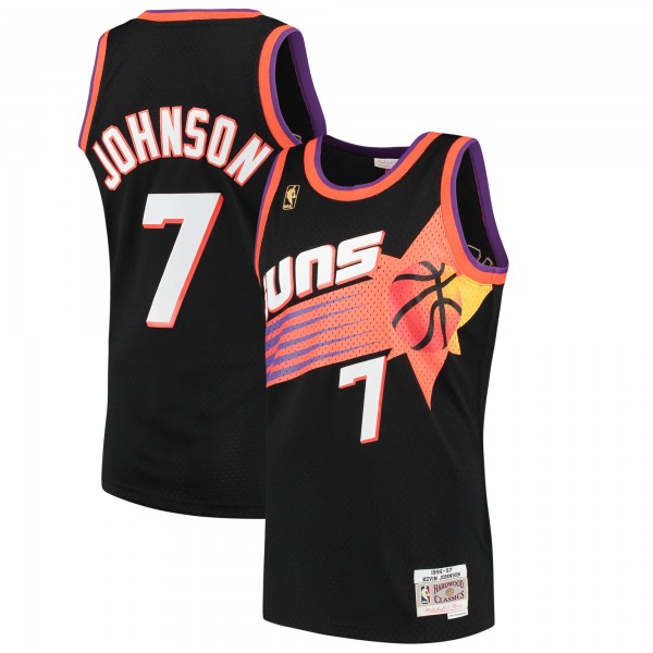Игровая майка Kevin Johnson Phoenix Suns Mitchell & Ness 1996-97 Hardwood Classics Swingman - Black - оригинальная джерси НБА