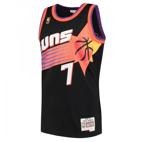 Игровая майка Kevin Johnson Phoenix Suns Mitchell & Ness 1996-97 Hardwood Classics Swingman - Black - оригинальная джерси НБА