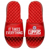 Шлепки LA Clippers ISlide Youth Team Slogan - Red