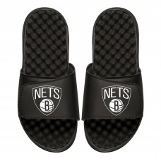 Шлепки Youth Brooklyn Nets ISlide Black Personalized Primary