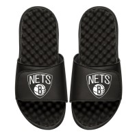 Шлепки Brooklyn Nets ISlide Personalized Primary - Black