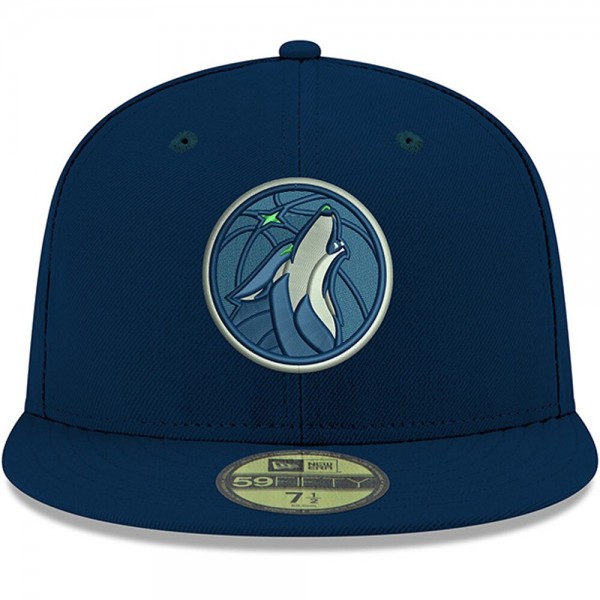 Бейсболка Minnesota Timberwolves New Era Official Team Color 59FIFTY - Navy