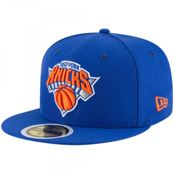 Подростковая New York Knicks New Era Blue Official Team Color 59FIFTY Fitted Hat
