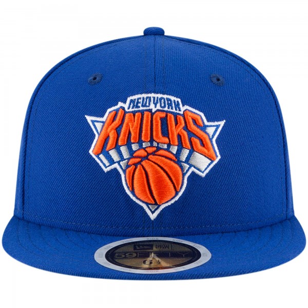 Подростковая New York Knicks New Era Blue Official Team Color 59FIFTY Fitted Hat