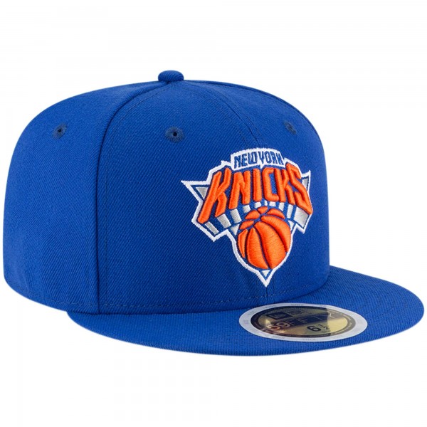 Подростковая New York Knicks New Era Blue Official Team Color 59FIFTY Fitted Hat
