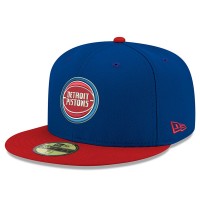 Бейсболка Detroit Pistons New Era Official Team Color 2Tone 59FIFTY - Blue