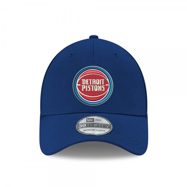 Бейсболка Detroit Pistons New Era Blue Classic 39THIRTY