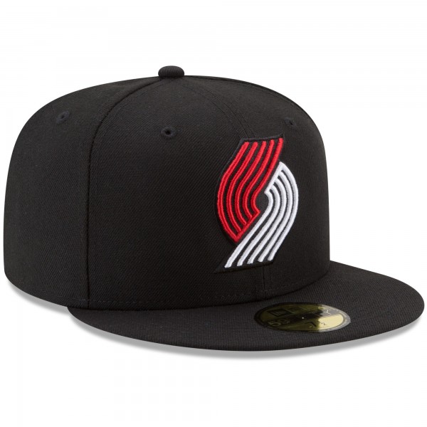Бейсболка Portland Trail Blazers New Era Official Team Color 59FIFTY - Black - официальный мерч NBA