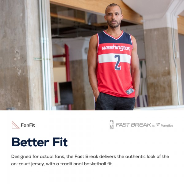 Игровая майка Bradley Beal Washington Wizards Fast Break Replica Red - Icon Edition - оригинальная джерси НБА