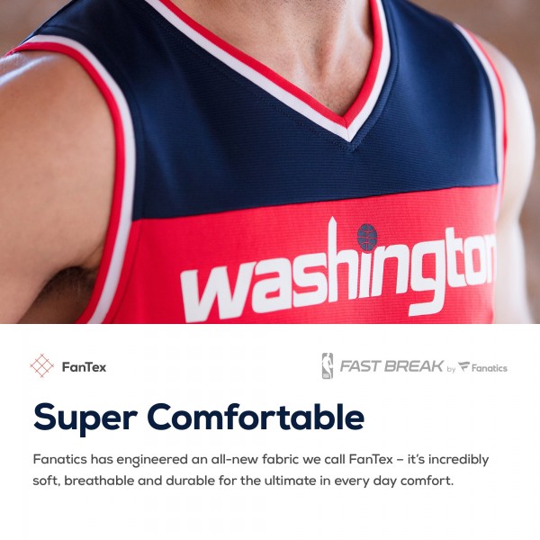 Игровая майка Bradley Beal Washington Wizards Fast Break Replica Red - Icon Edition - оригинальная джерси НБА