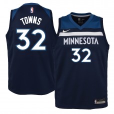 Детская игровая майка Karl-Anthony Towns Minnesota Timberwolves Nike Swingman Navy - Icon Edition