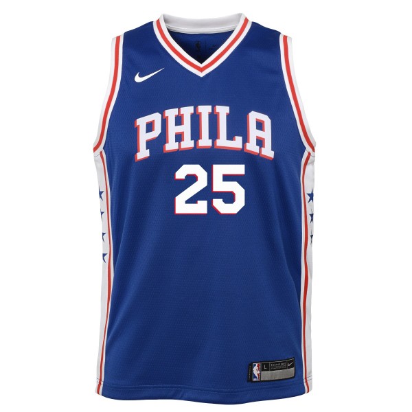 Детская игровая майка Ben Simmons Philadelphia 76ers Nike Swingman Royal - Icon Edition - баскетбольная джерси NBA