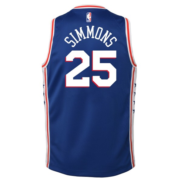 Детская игровая майка Ben Simmons Philadelphia 76ers Nike Swingman Royal - Icon Edition - баскетбольная джерси NBA