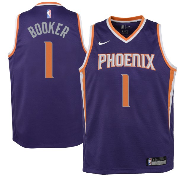 Игровая форма  Devin Booker Phoenix Suns Nike Youth Swingman Purple - Icon Edition