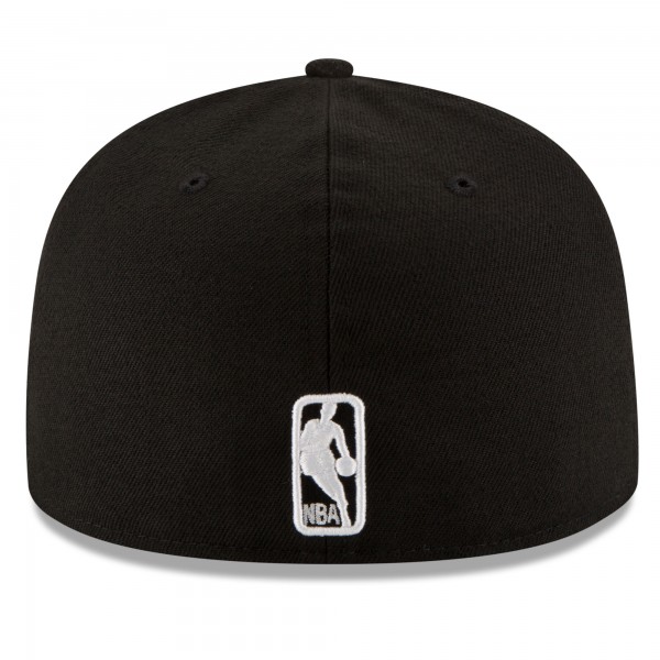 Бейсболка Boston Celtics New Era Black & White Logo 59FIFTY - Black