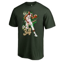 Футболка Giannis Antetokounmpo Milwaukee Bucks Fade Away - Green