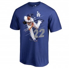 Los Angeles Dodgers Clayton Kershaw Royal Fade Away T-Shirt