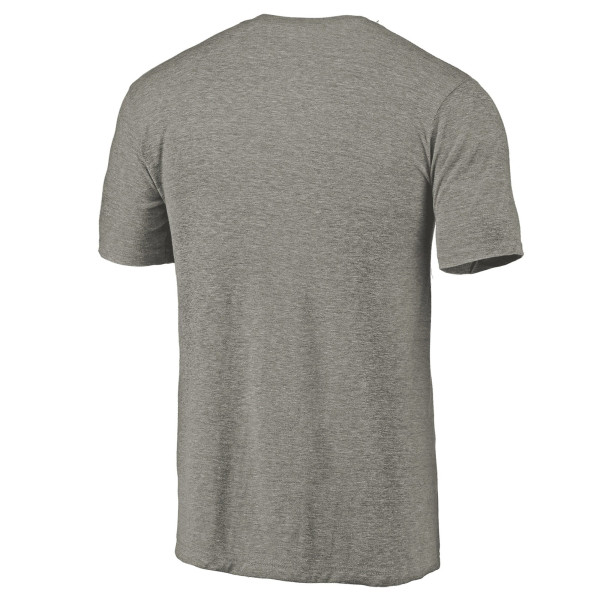 Футболка San Antonio Spurs Heather Gray Distressed Team Logo Tri-Blend